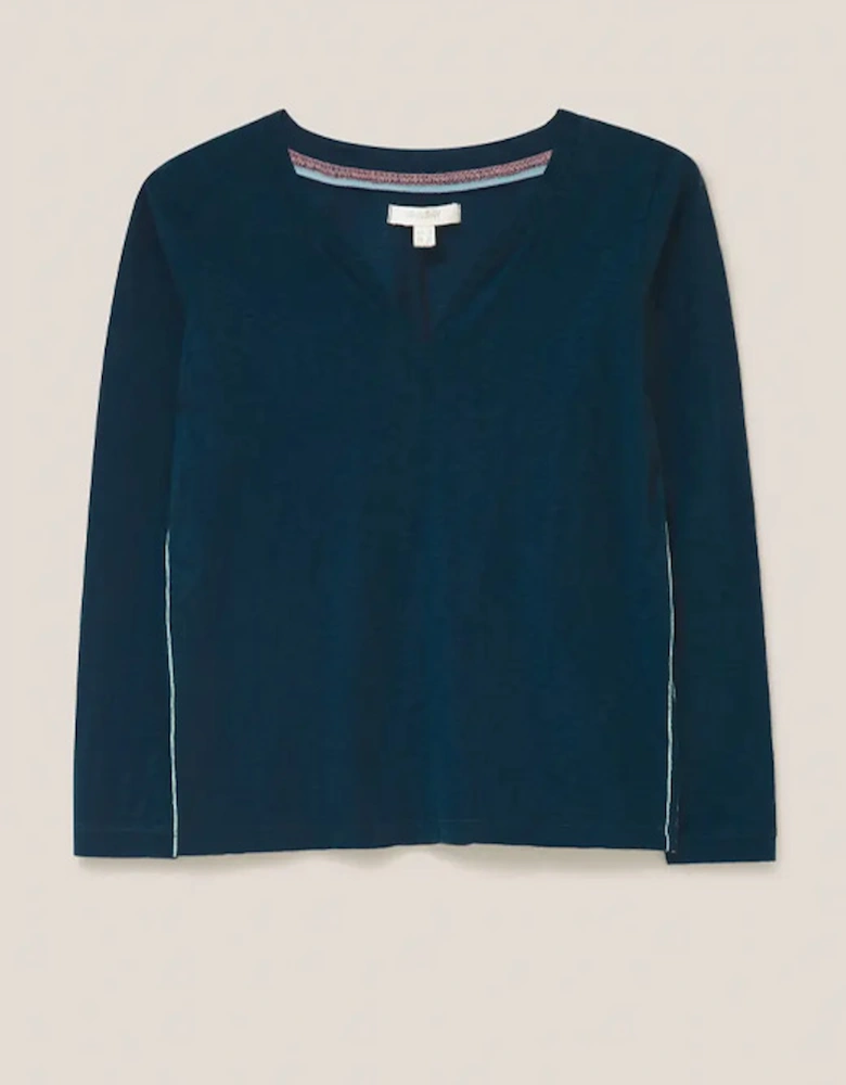 Women's Nelly LS Tee Dark Navy