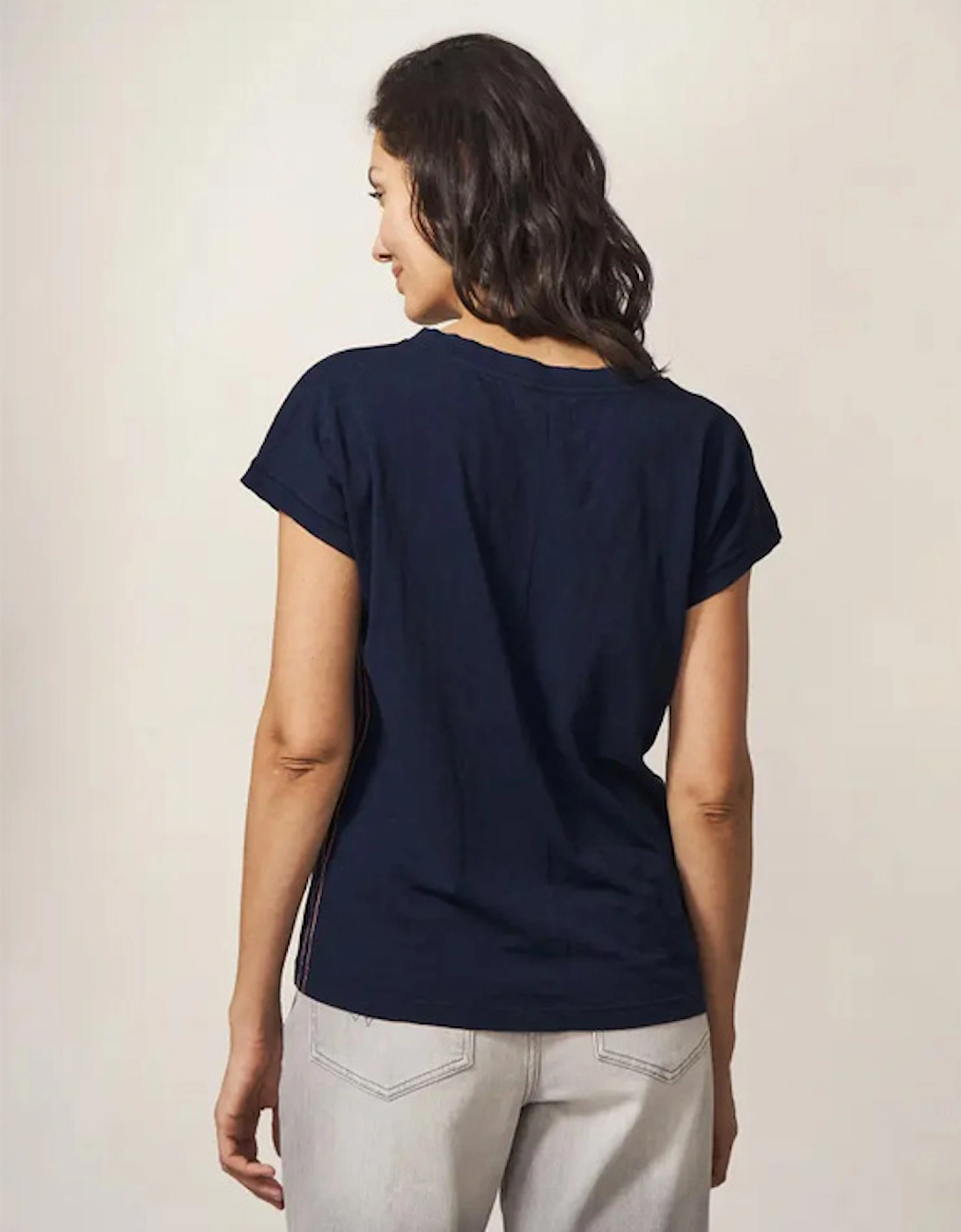 Women's Nelly Notch Neck Tee Dark Navy