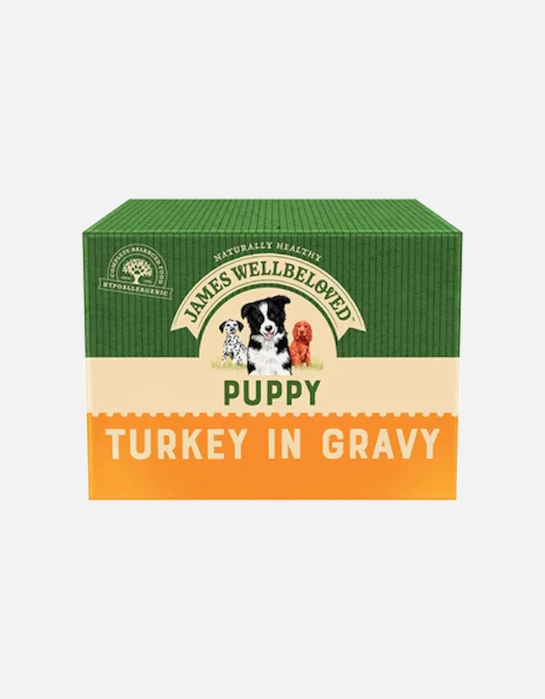 Puppy Turkey In Gravy Pouches 10x150g