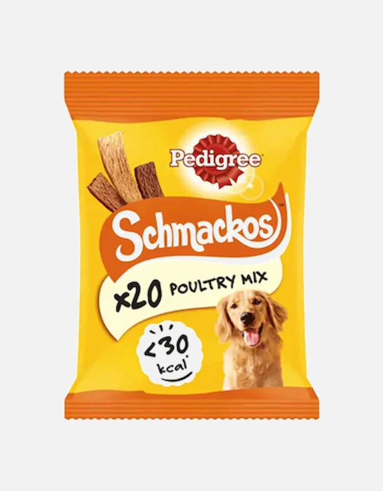 Schmackos Dog Treats With Poultry 20pk