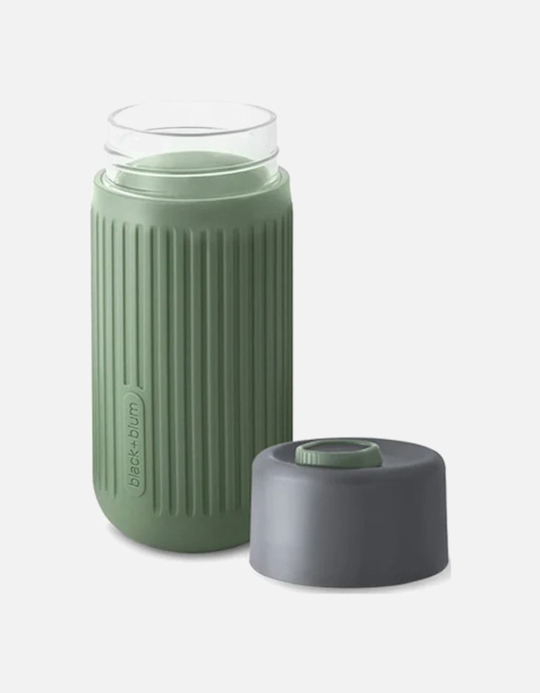 Glass Travel Cup Grey/Olive