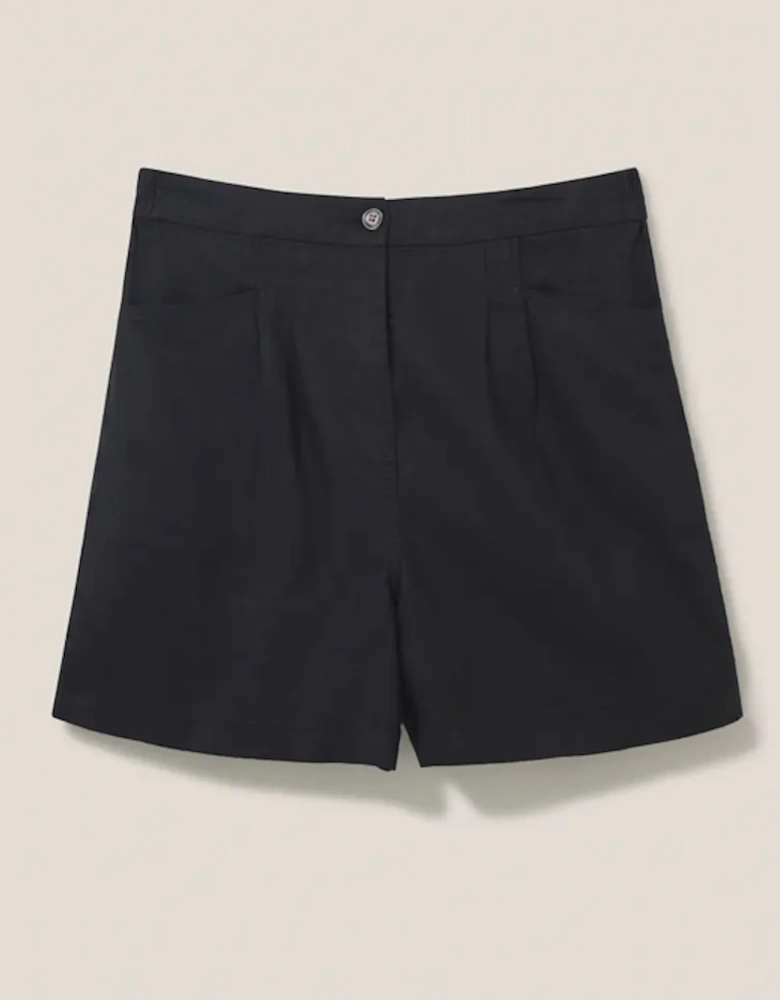 Women's Rowena Linen Short Pure Black