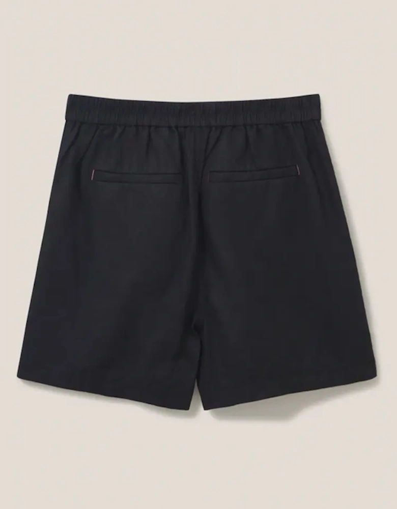 Women's Rowena Linen Short Pure Black