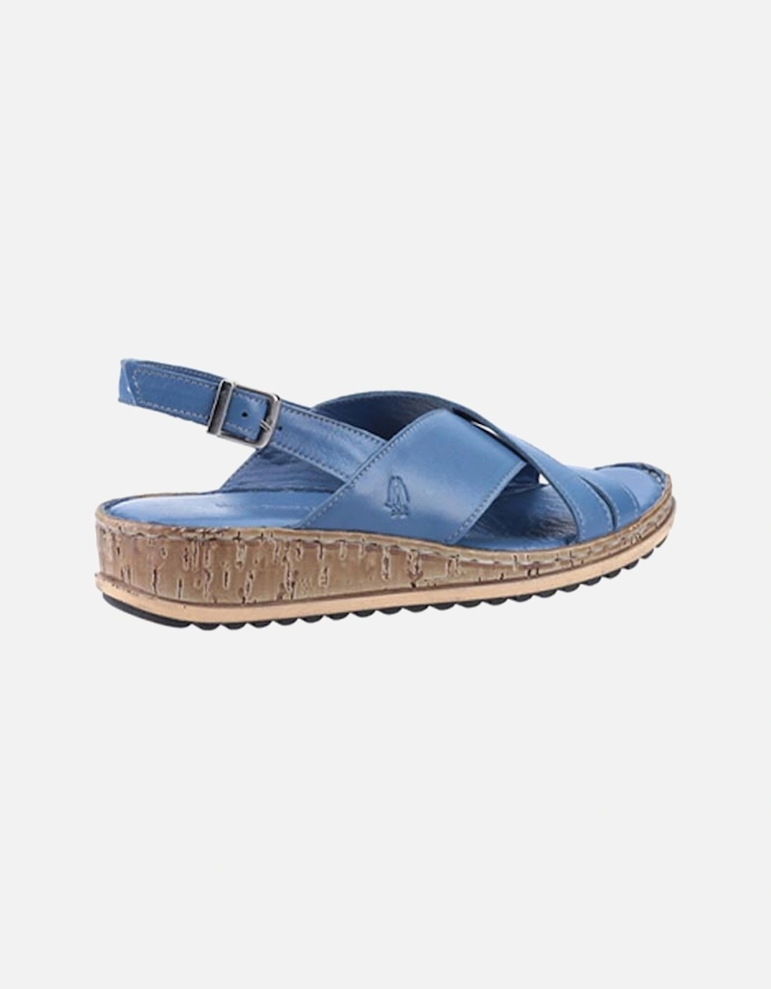 Women's Elena Cross Over Leather Sandals Blue