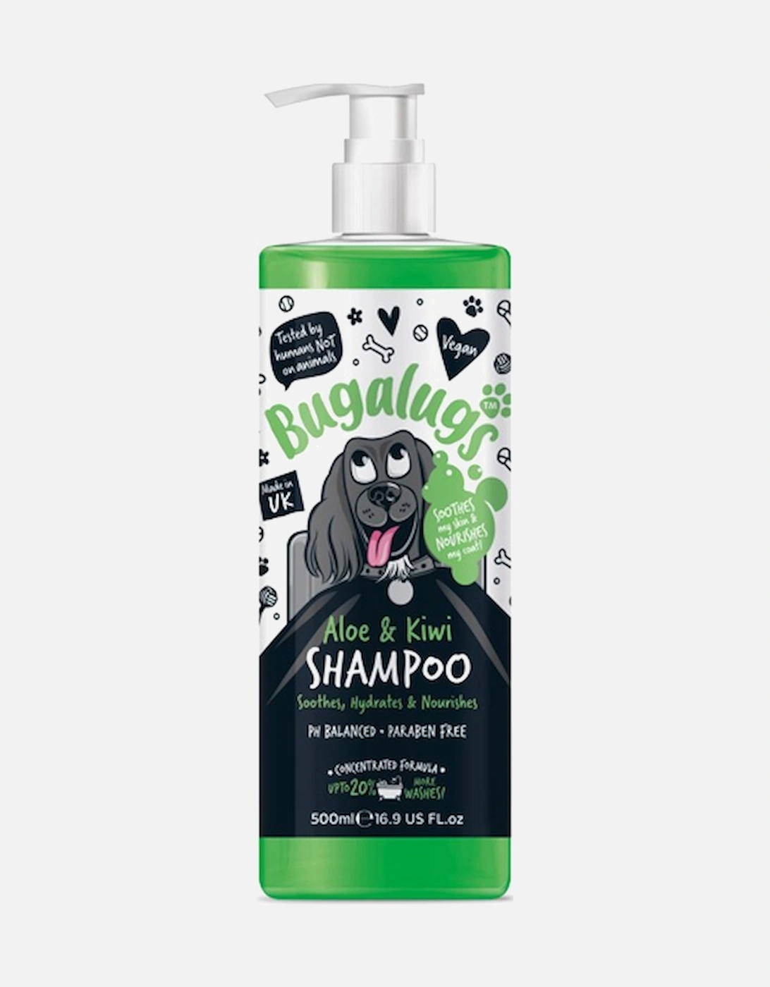 Kiwi & Aloe Bottle Dog Shampoo With Pump 500ml, 6 of 5