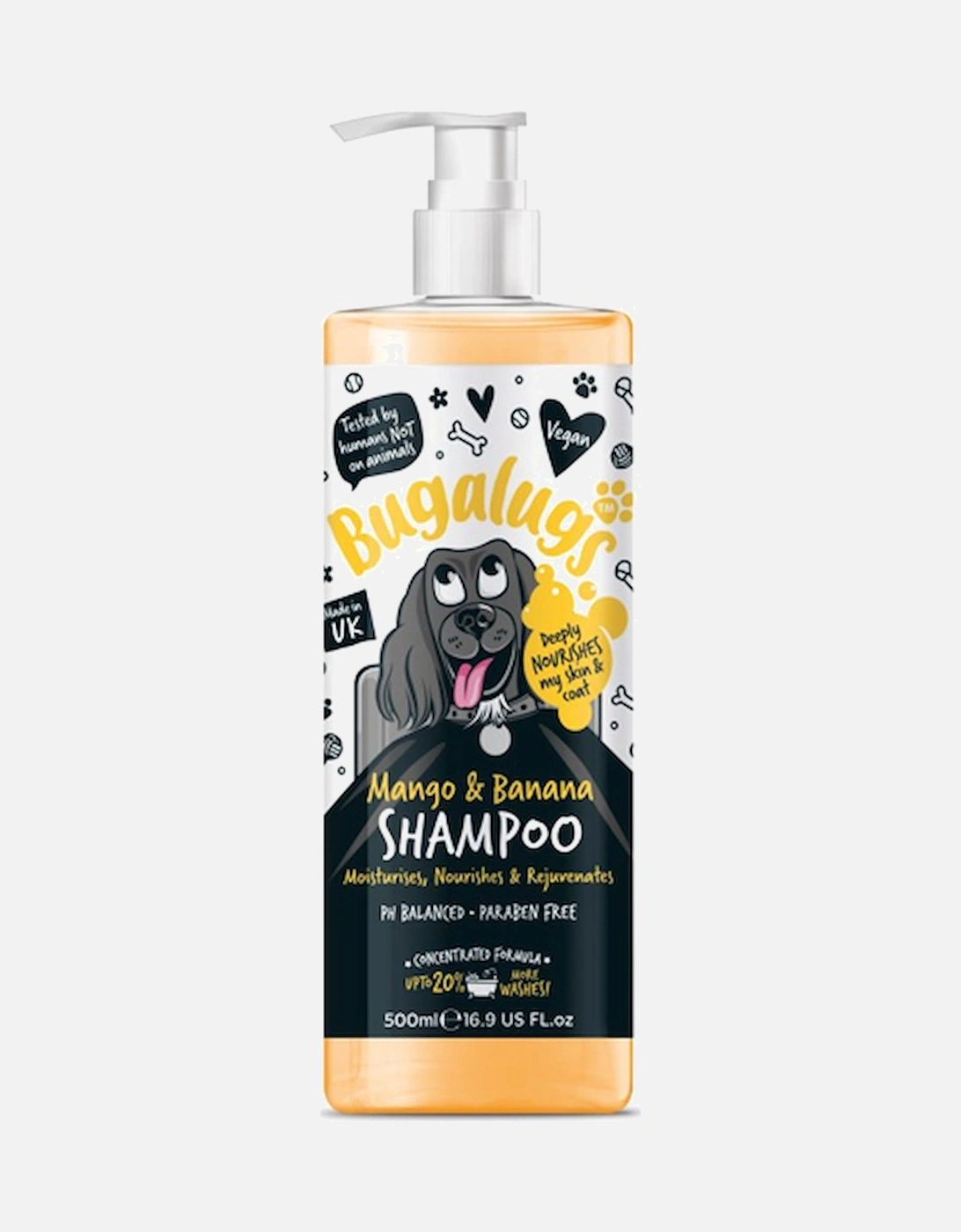 Mango & Banana Dog Shampoo Bottle With Pump 500ml, 5 of 4