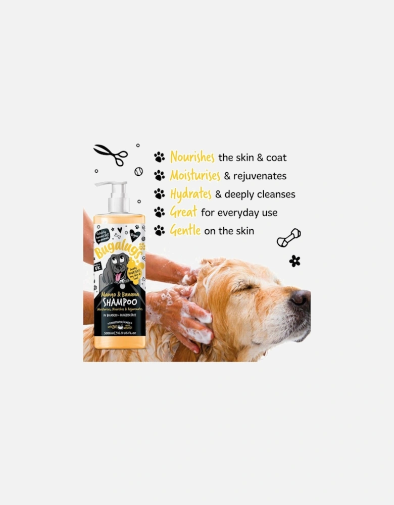 Mango & Banana Dog Shampoo Bottle With Pump 500ml