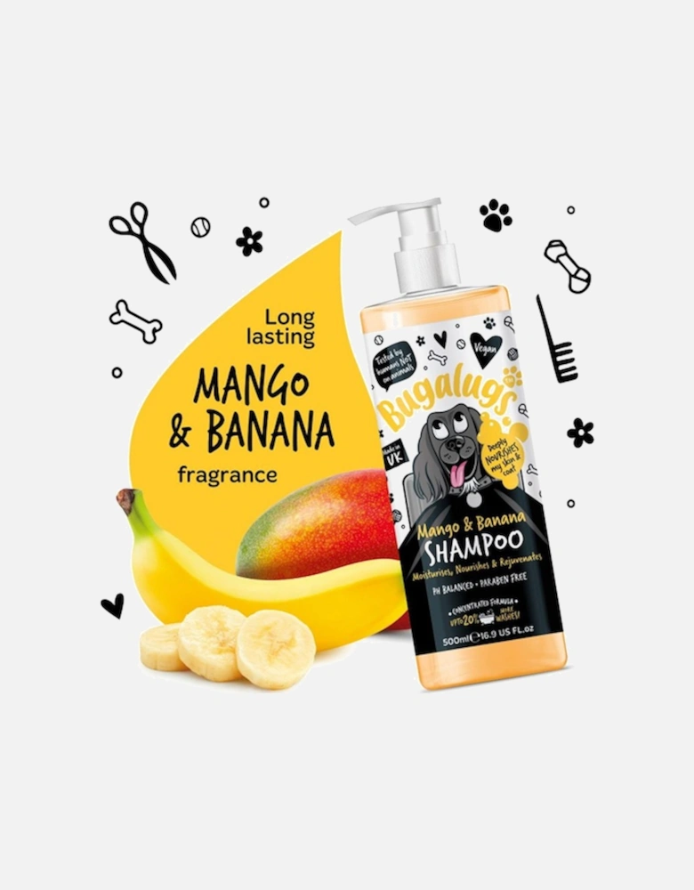 Mango & Banana Dog Shampoo Bottle With Pump 500ml