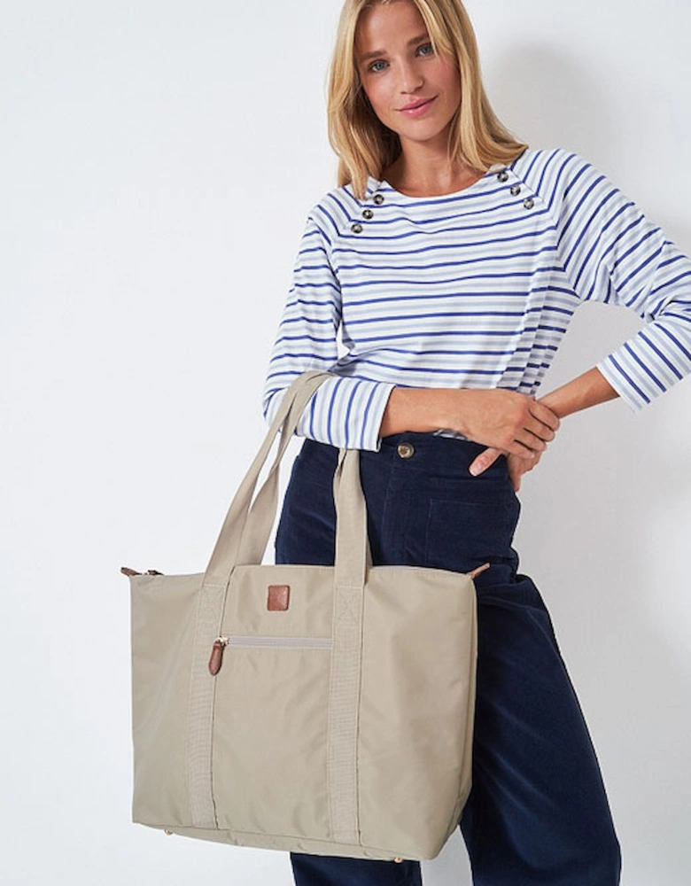 Recycled Nylon Everyday Tote Bag Neutral