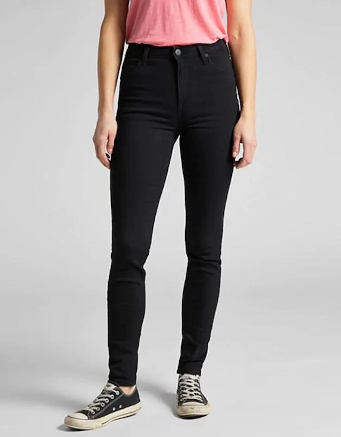 Scarlett High Rise Jeans Black Rinse, 6 of 5