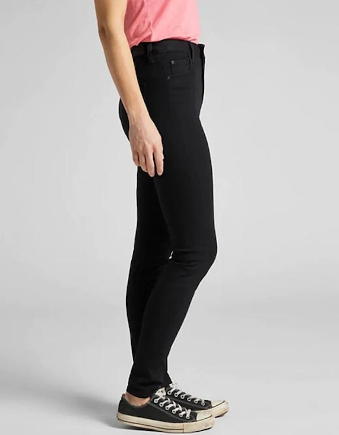 Scarlett High Rise Jeans Black Rinse