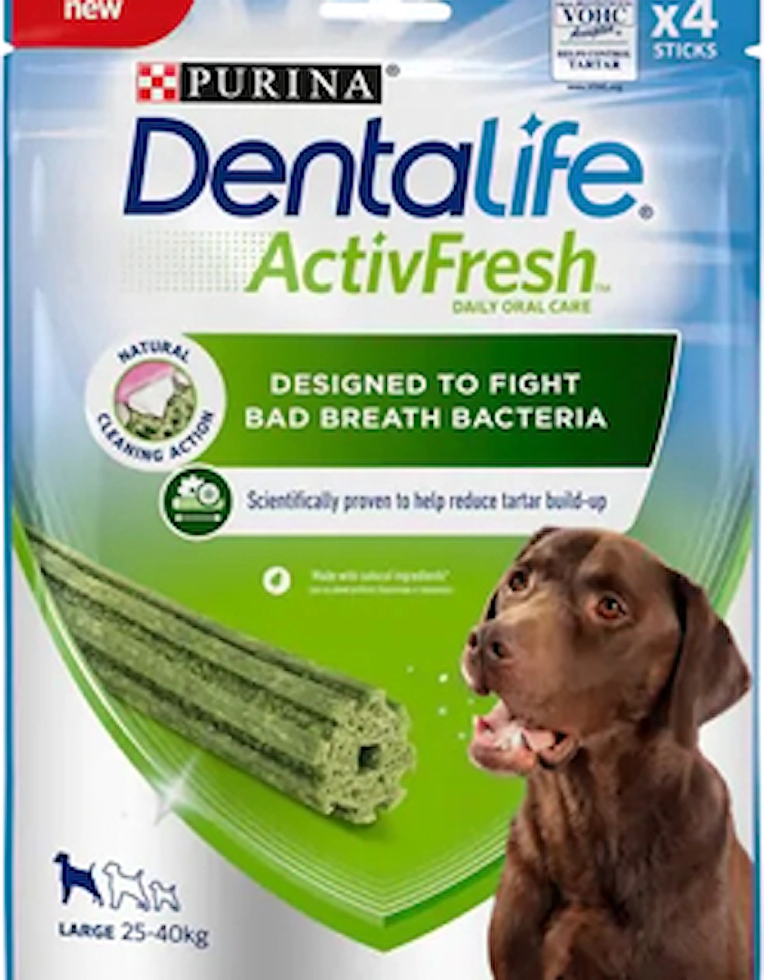 Dentalife Activfresh Large Dog Treat Dental Chews 4pk, 2 of 1