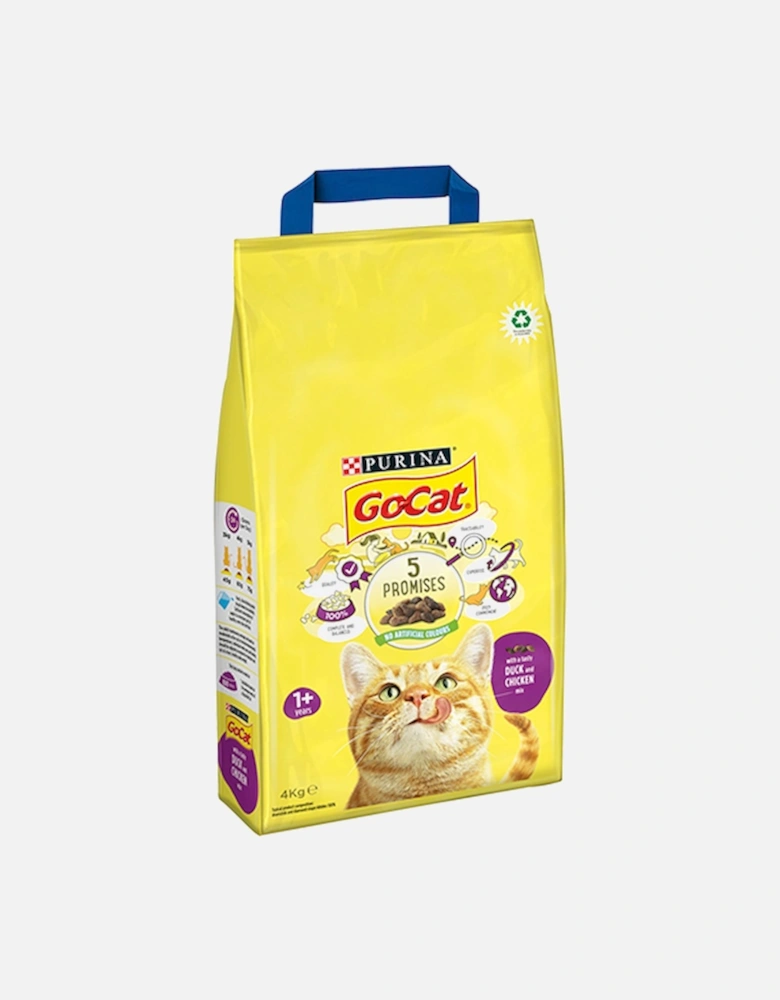 Purina Go-Cat Complete Duck And Chicken Mix Dry Cat Food 4KG