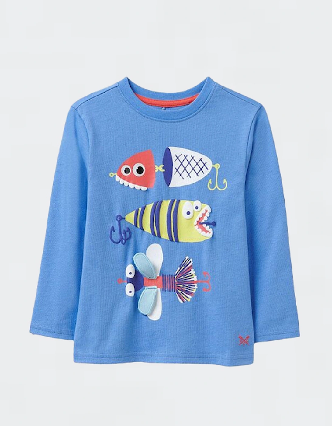 Boy's Long Sleeve Stripe Tee Fish Bait, 4 of 3