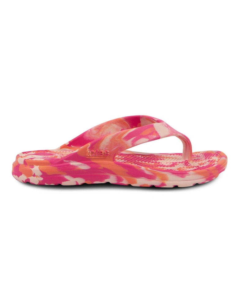Ladies Solbounce Toe Post Sandal - Pink