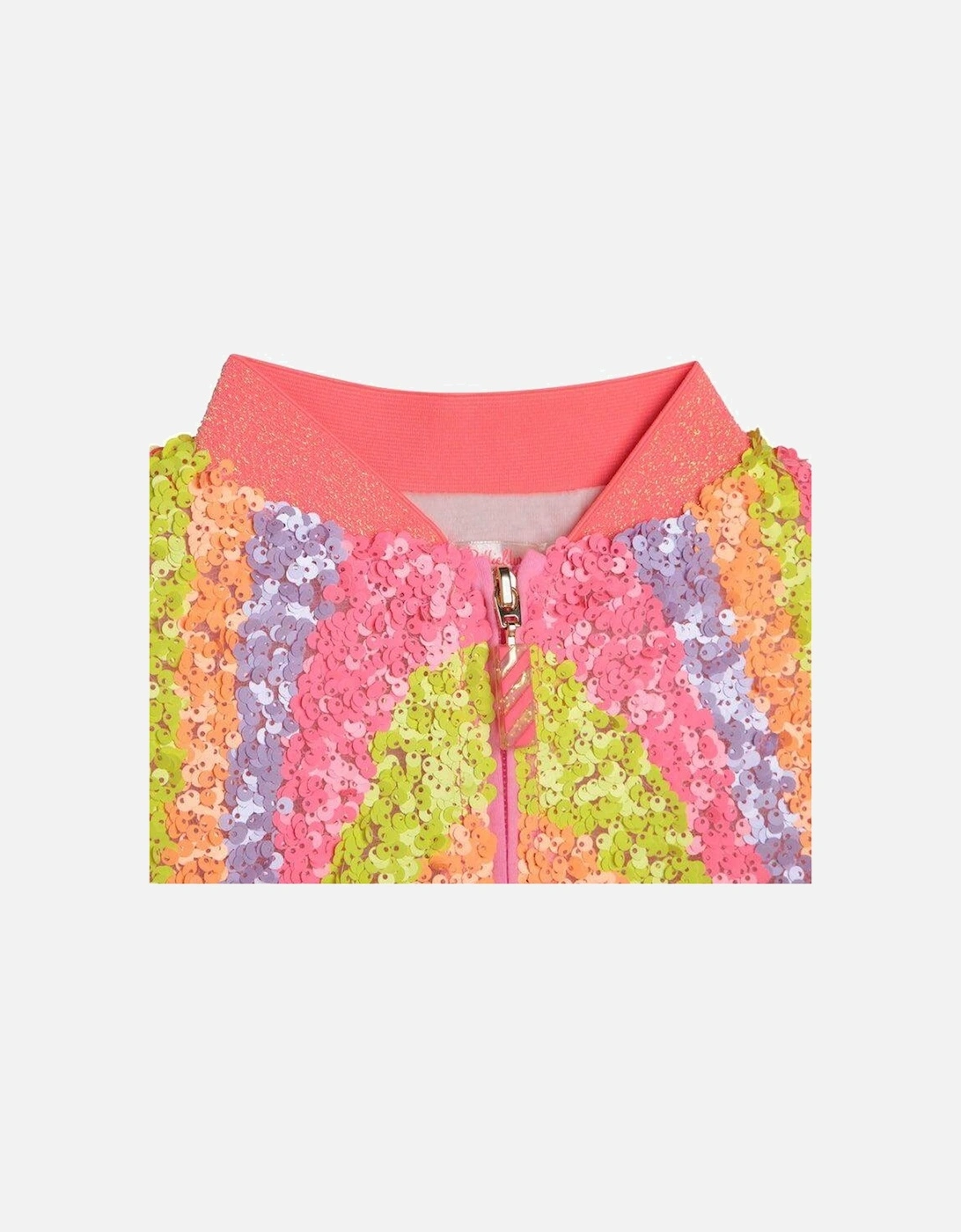 Girls Multi Coloured Sequin Jacket