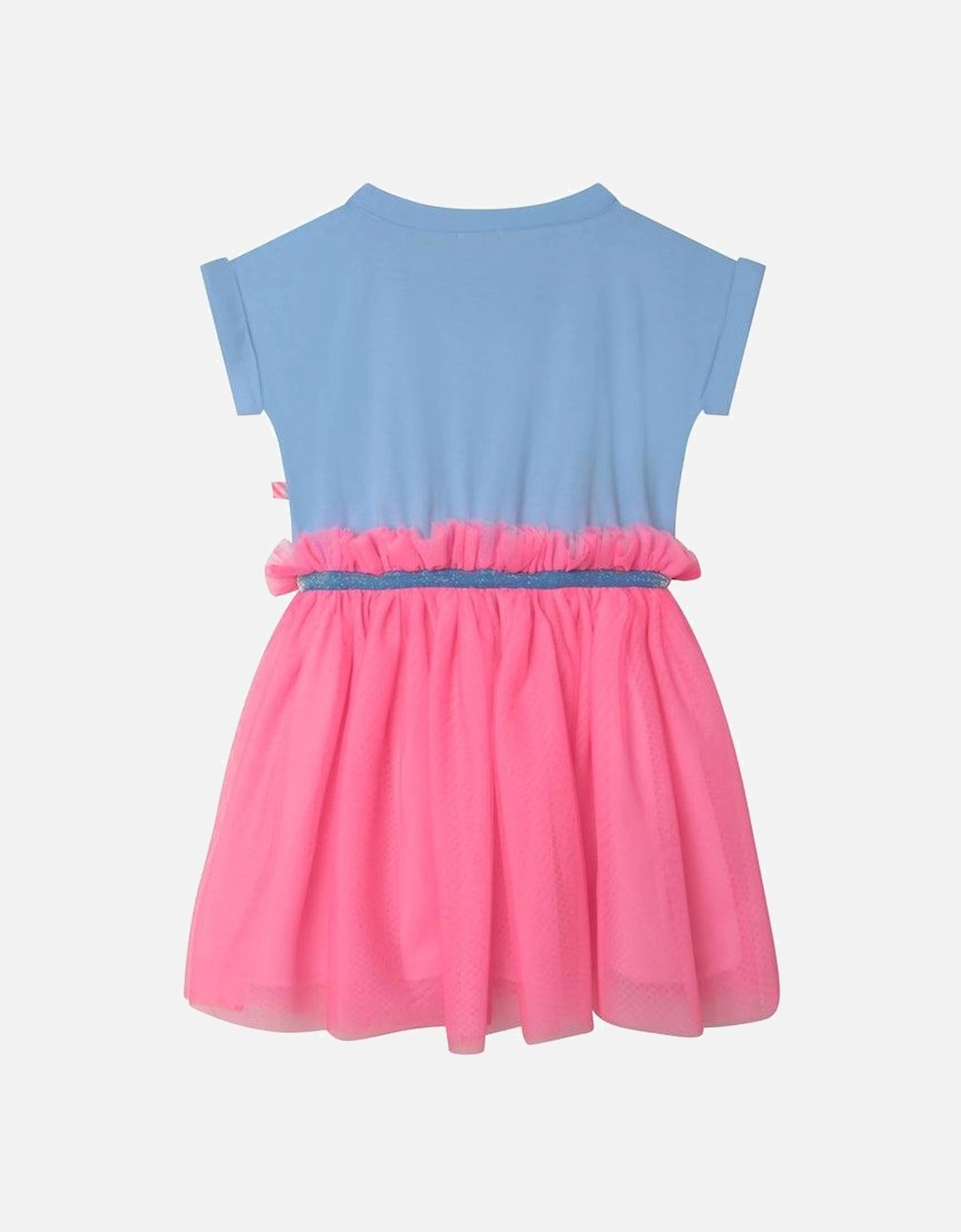 Girls Blue & Pink Good Vibes Tulle Dress