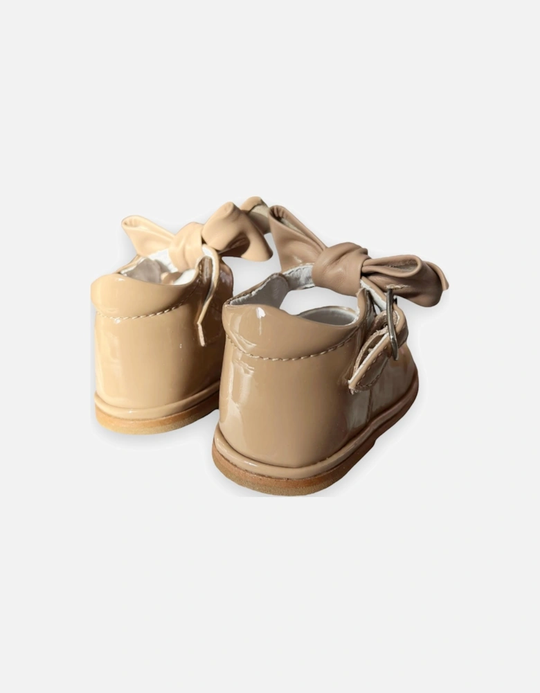 Camel Patent Leather Vitoria Shoe