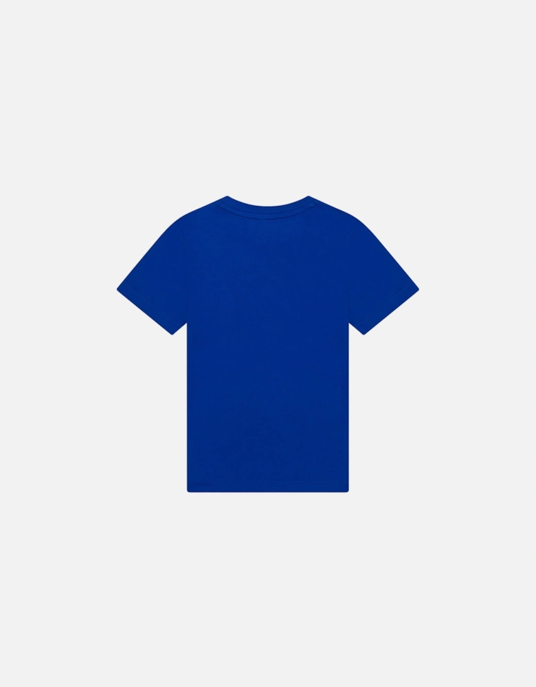 Kids Paint design Logo T-Shirt Blue