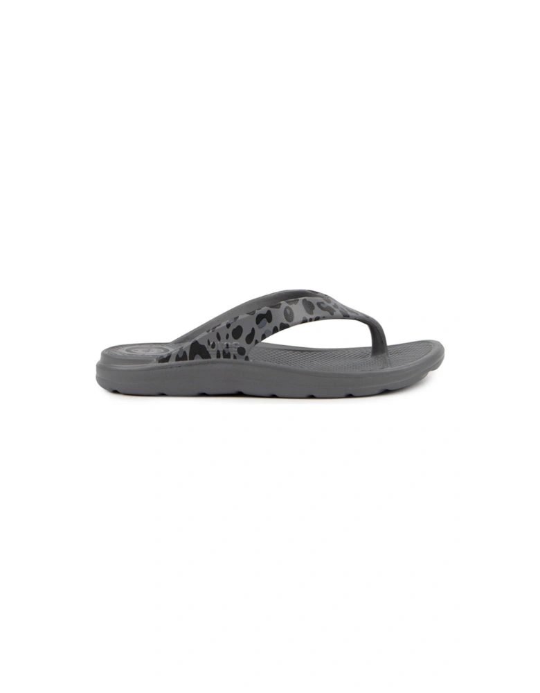 Ladies Solbounce Toe Post Sandal - Grey