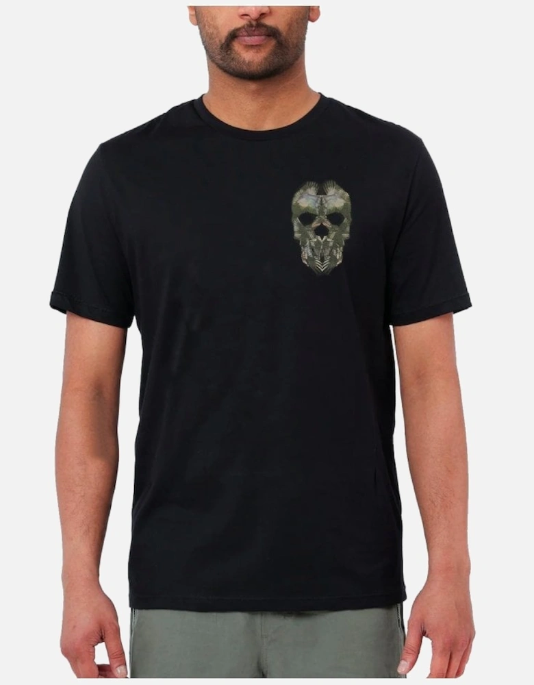 Clothing Wings Skull T Shirt Black