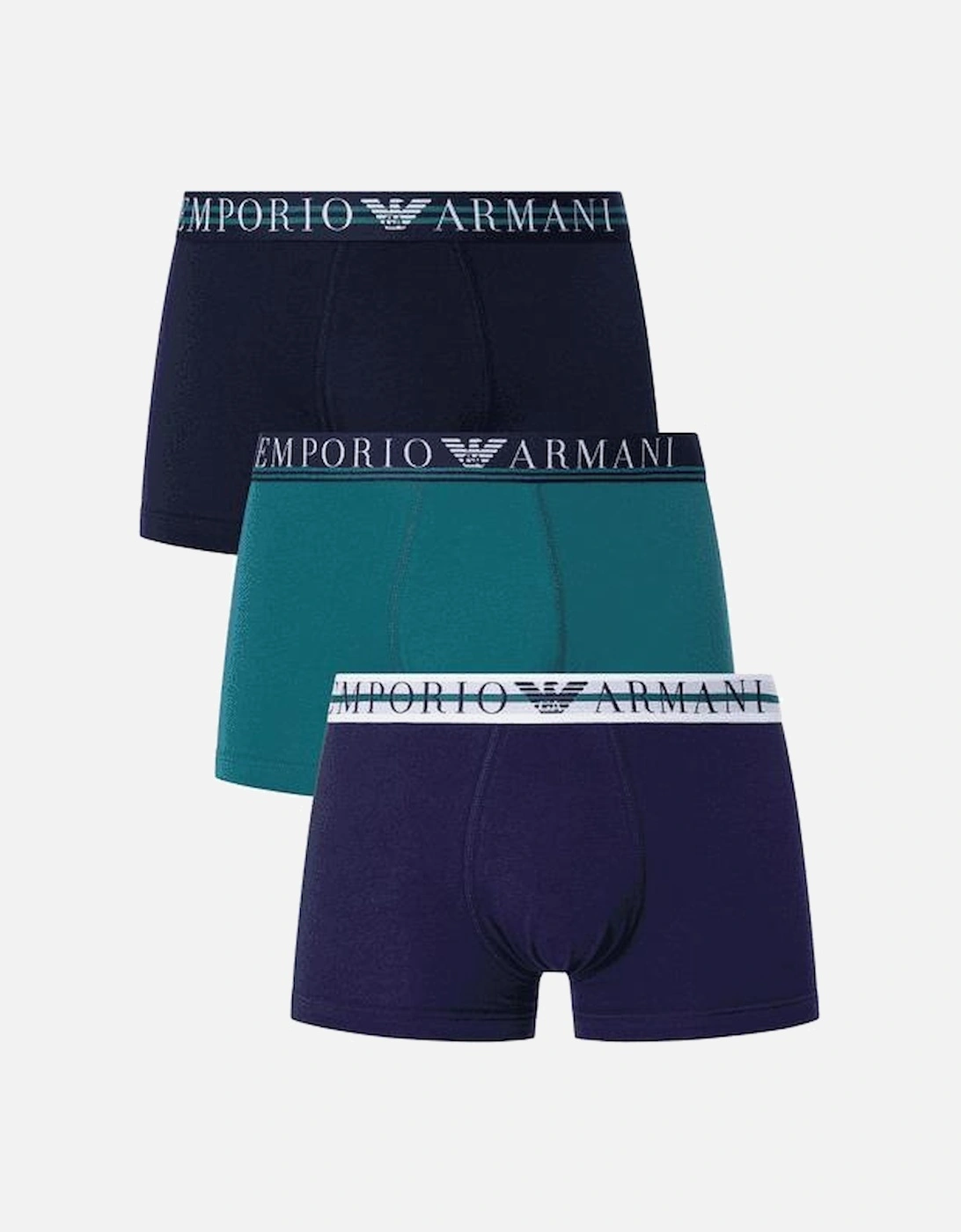 Cotton Purple/Green/Navy Trunks Boxer, 2 of 1