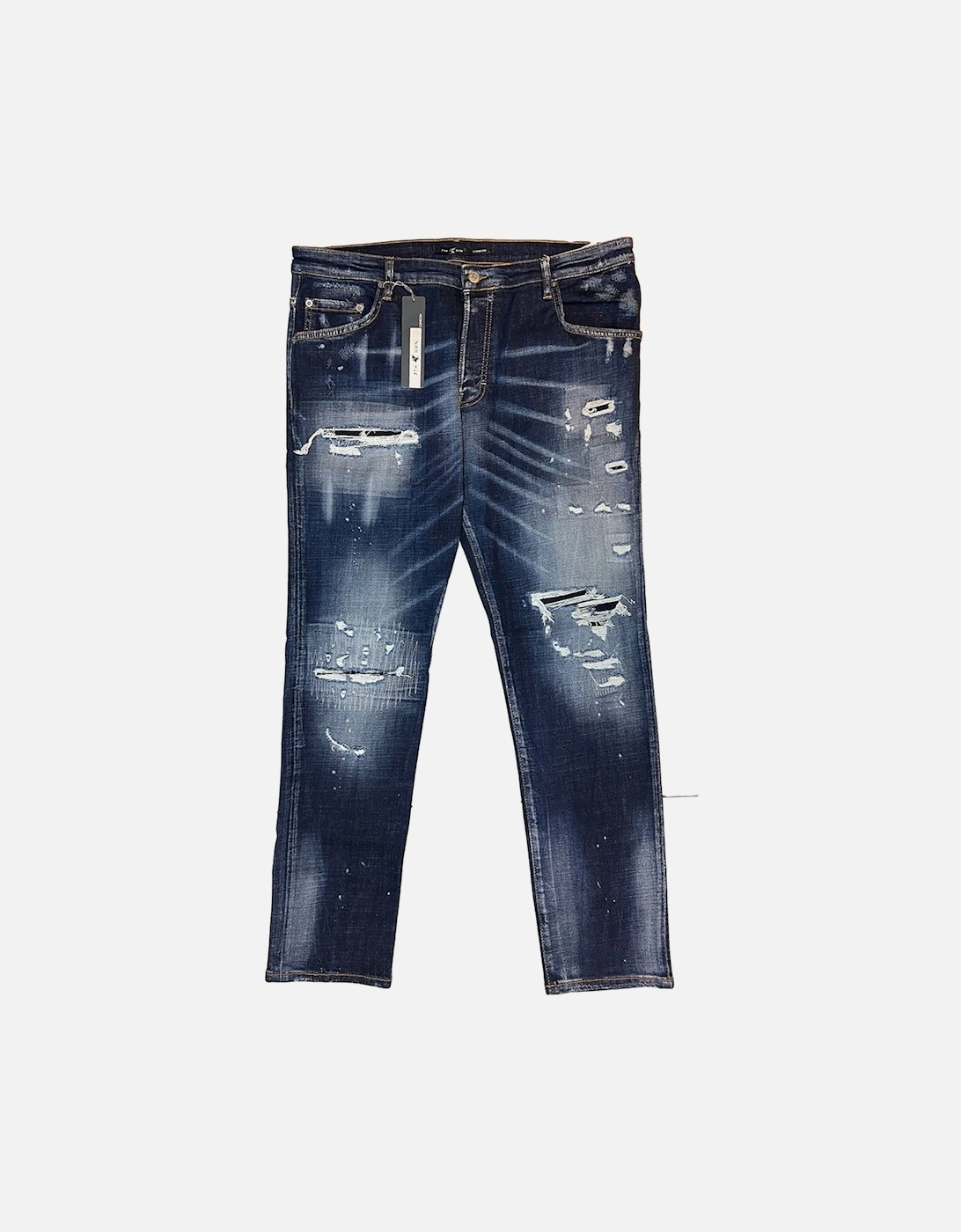 7THHVN Ripped Detailing Jeans Dark Wash, 3 of 2