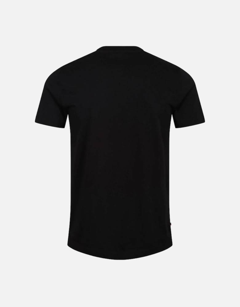 Luke Mainline Printed Jersey Tee Shirt Jet Black