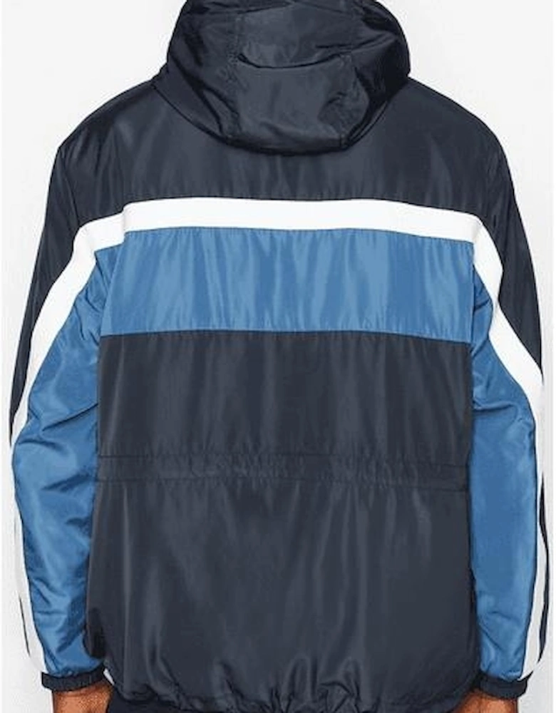 Nylon Colour Block Blue/White Jacket
