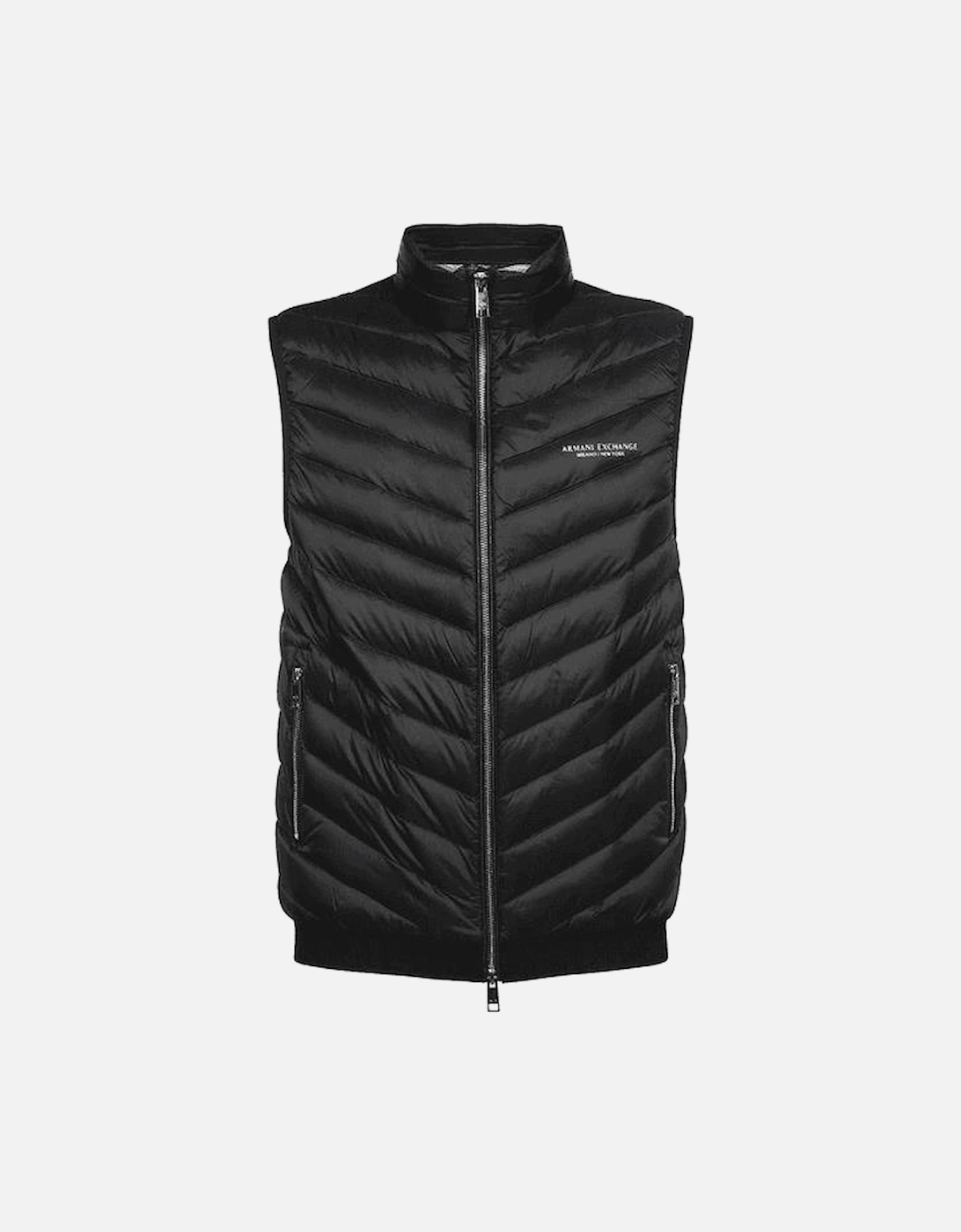 Down Lightweight Black Padded Gilet, 4 of 3