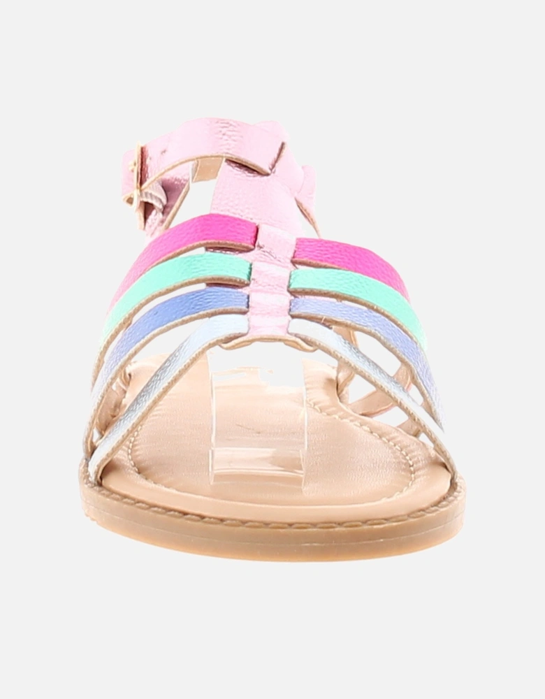Girls Sandals Infants Vogue Gladiator Strappy Assorted Colour