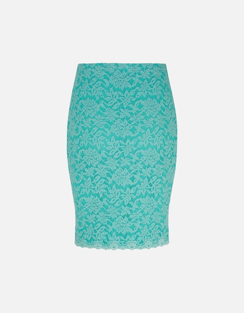 Stretch lace skirt