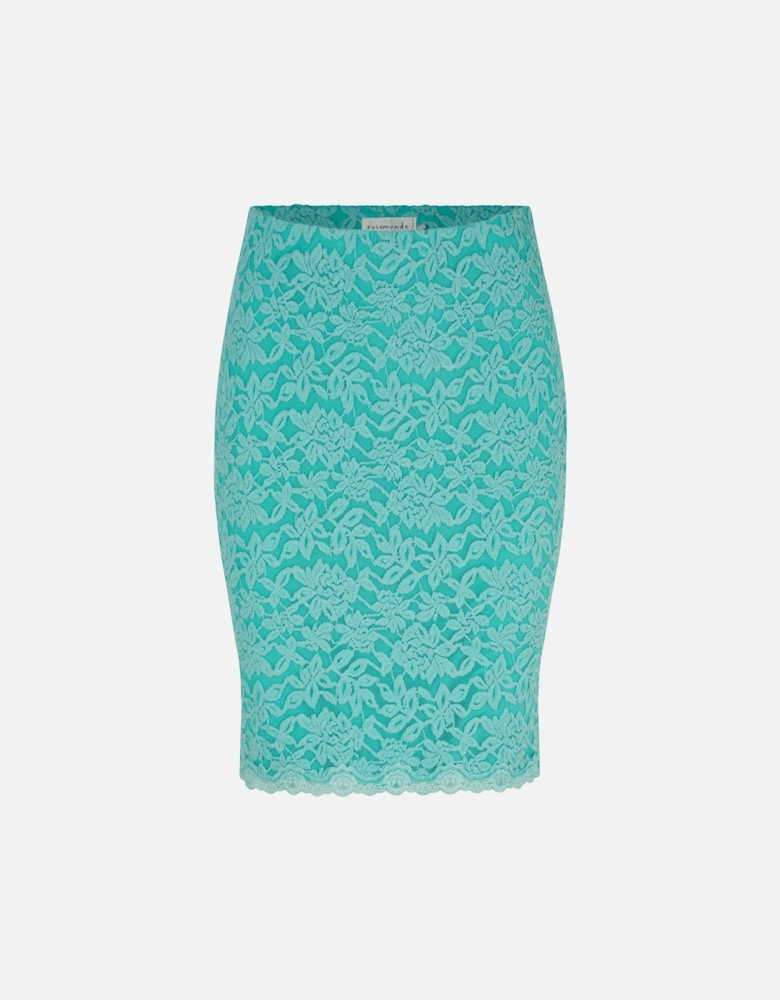 Stretch lace skirt