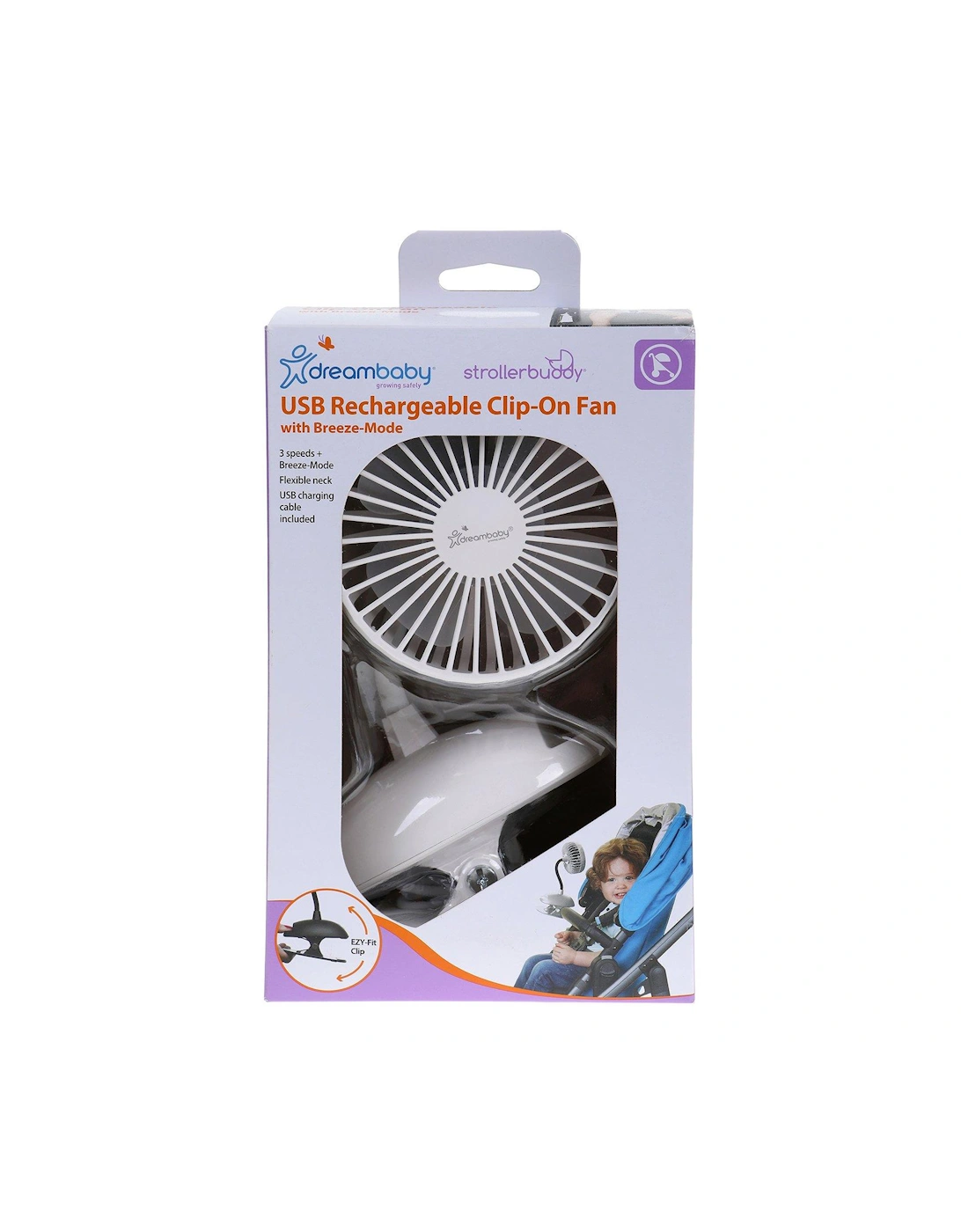 USB Rechargeable Clip-On Caged Fan - White, 3 of 2