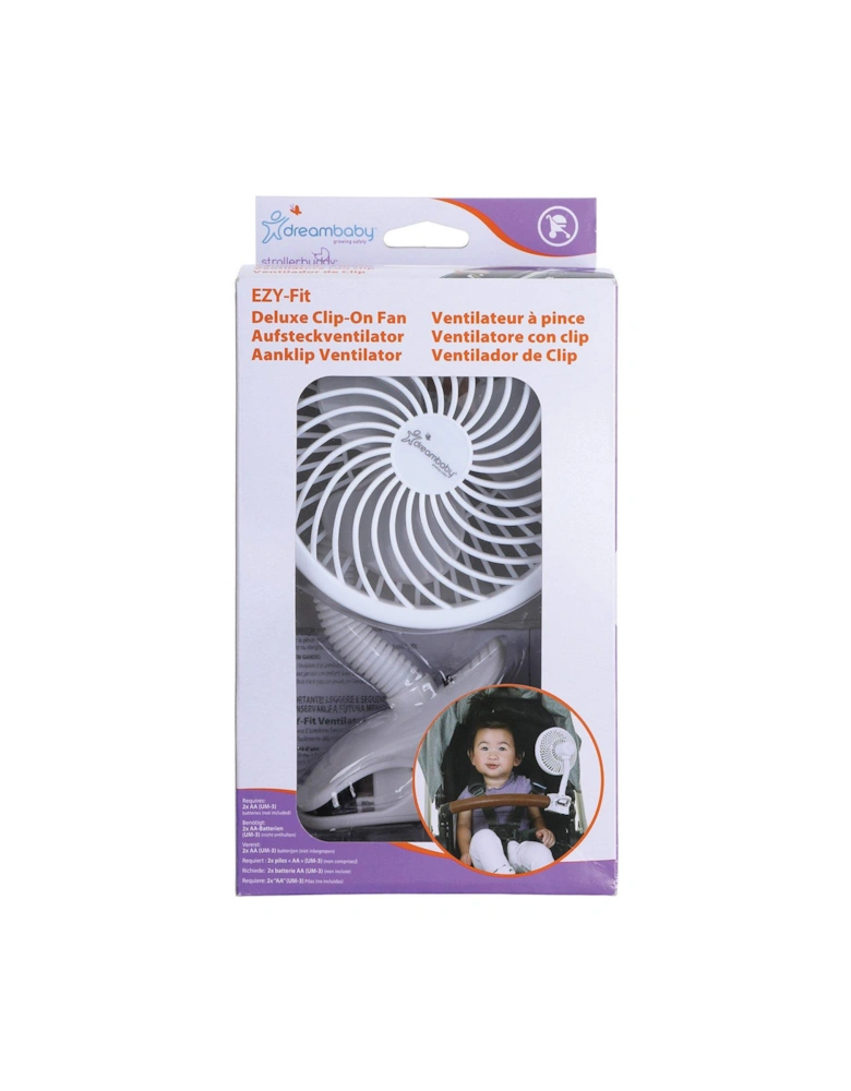 Clip-On Caged Fan White With