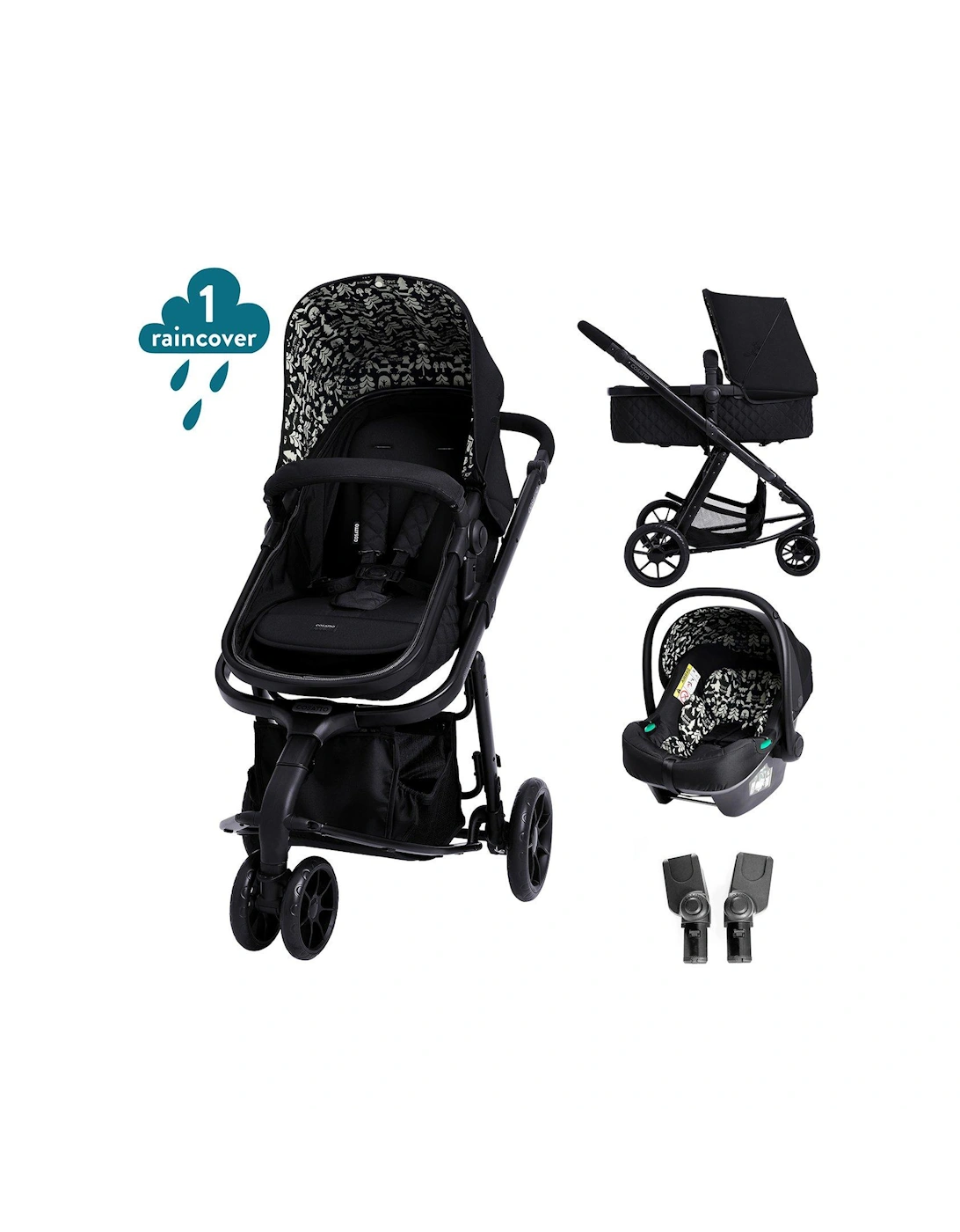 Giggle 2 in 1 Travel System Bundle Silhouette, 2 of 1