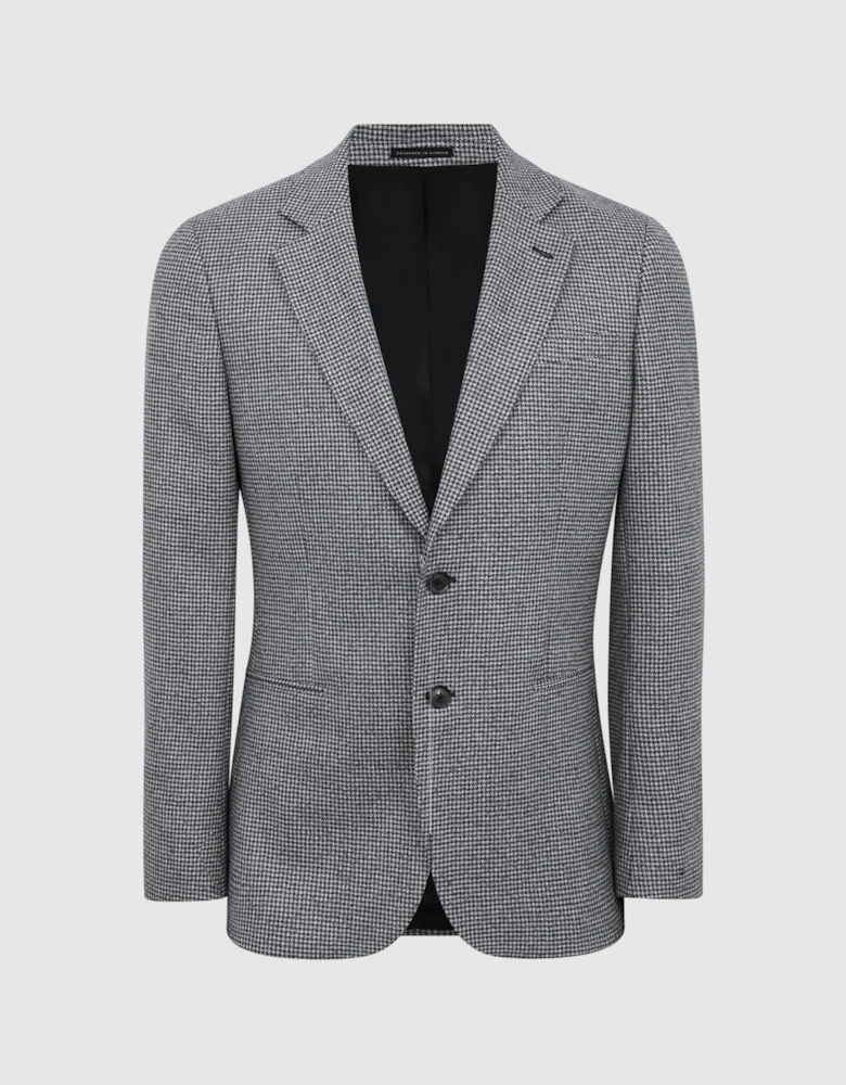 Single Breasted Wool Slim Fit Blazer