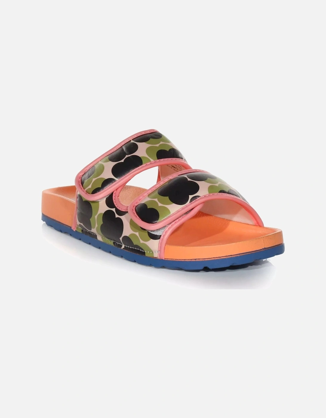 Womens/Ladies Orla Twin Flower Moulded Footbed Sandals, 6 of 5