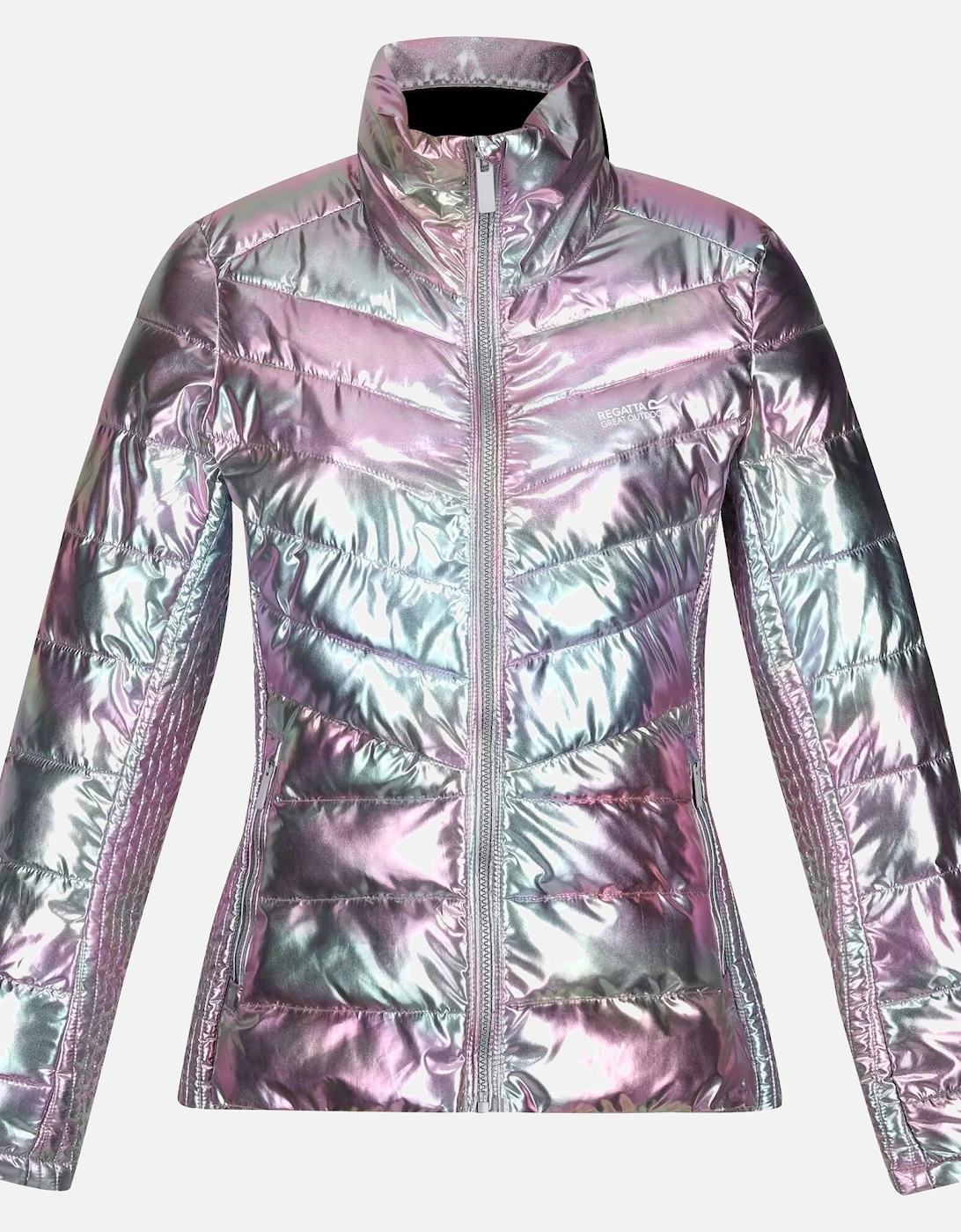 Womens/Ladies Jodie Gibson Keava II Iridescent Puffer Jacket, 6 of 5