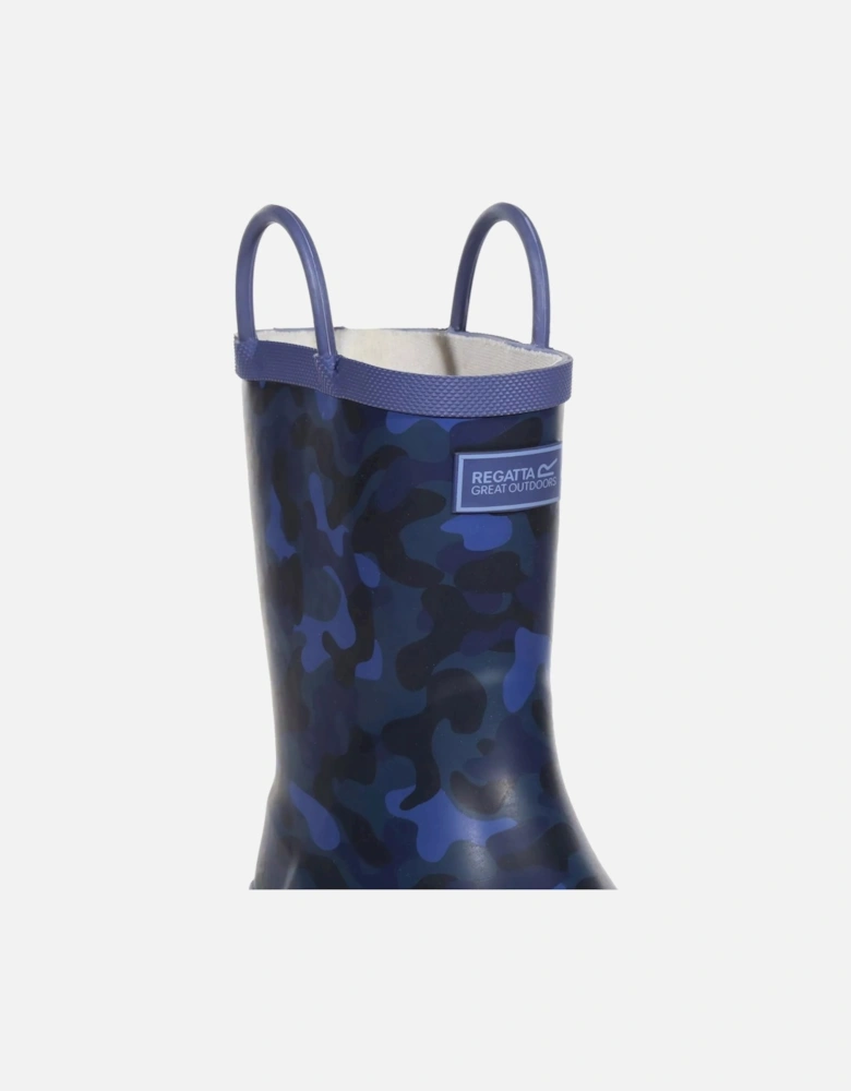 Childrens/Kids Minnow Camo Wellington Boots