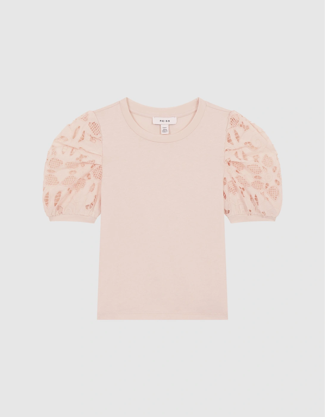 Floral Lace Puff Sleeve T-Shirt, 3 of 2