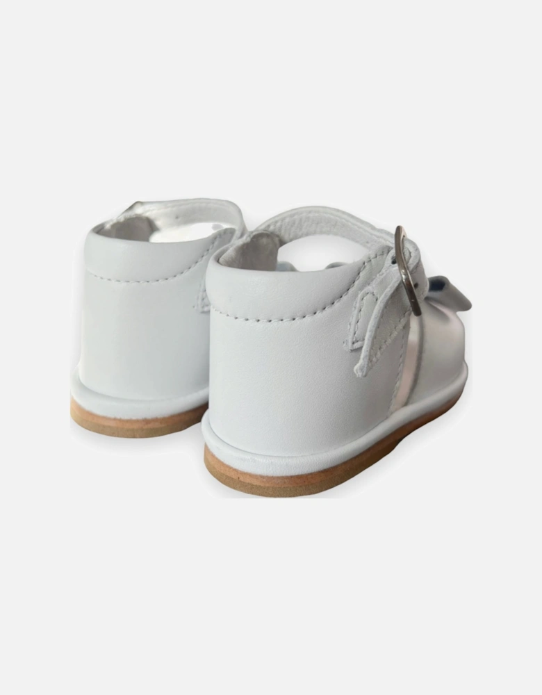 White Leather Marina Sandals