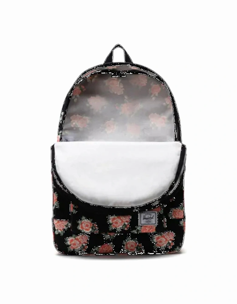 PA Canvas Casual Daypack Vintage Roses Black