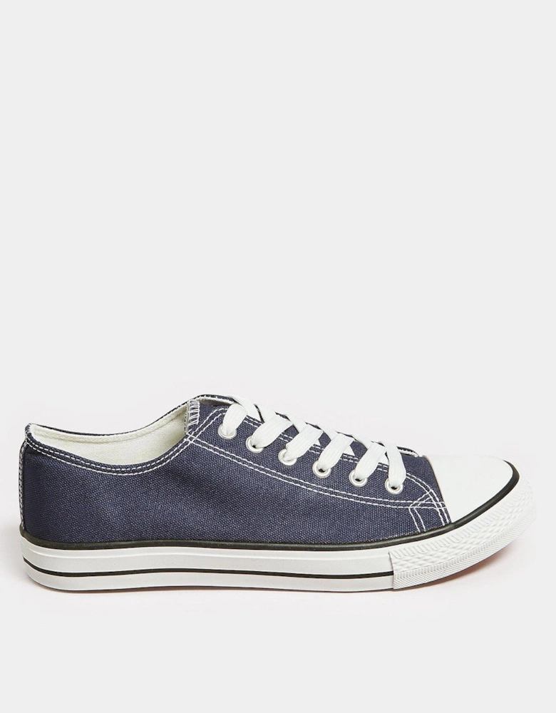 Canvas Low Trainer Navy