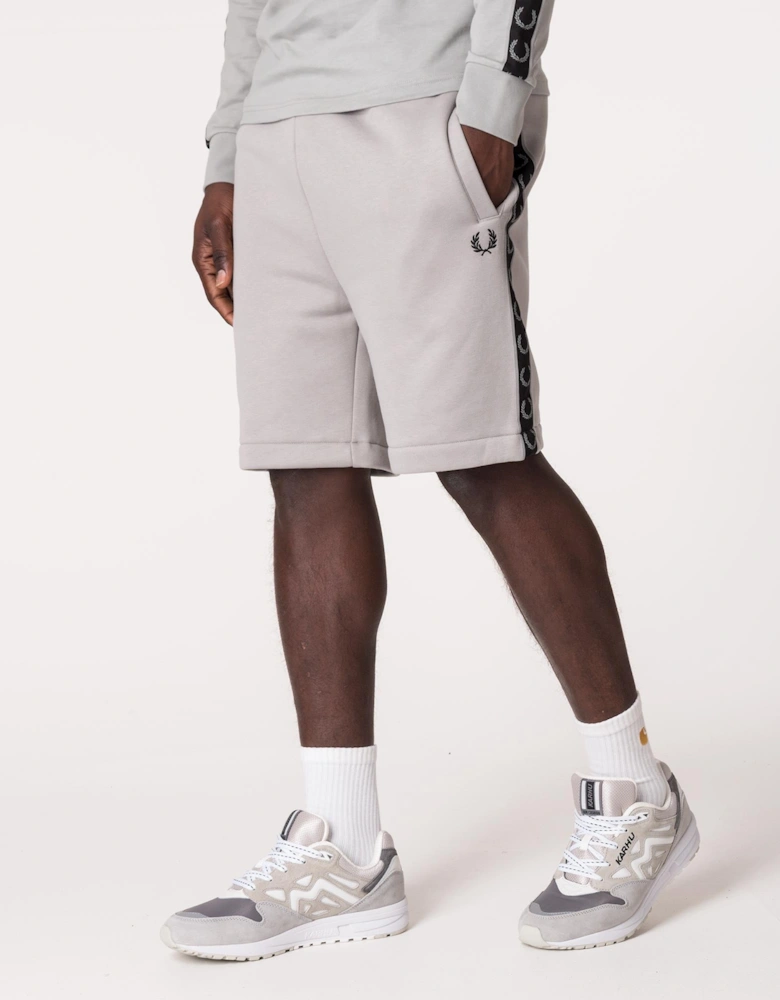 Regular Fit Contrast Taped Shorts