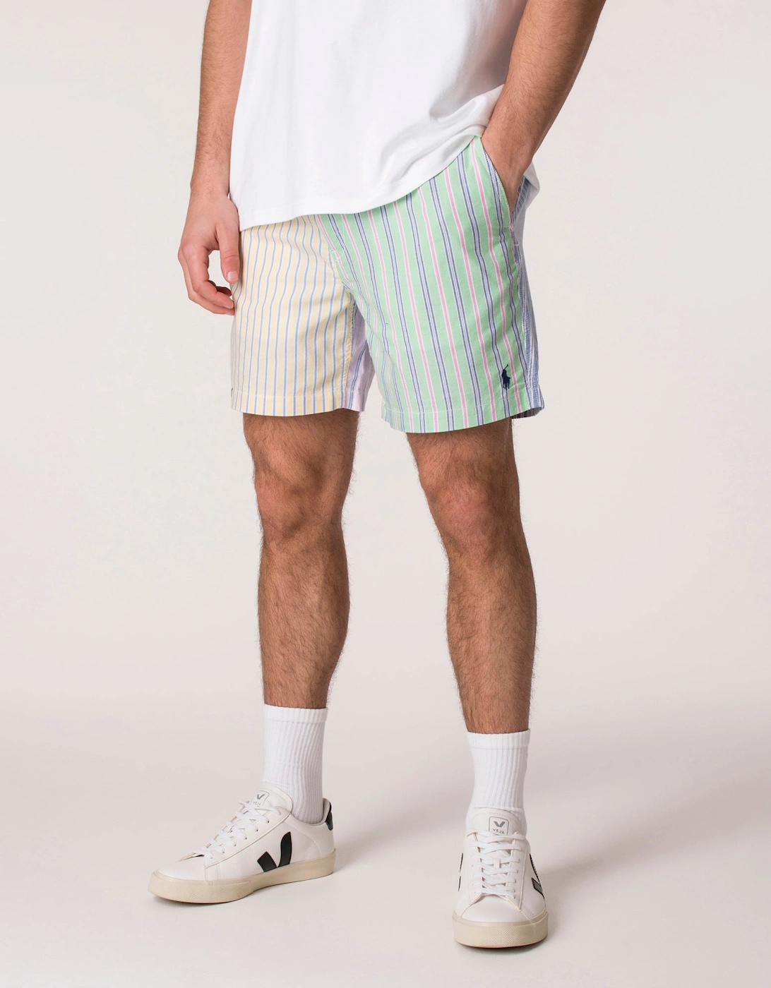 Classic Fit Colour Block Twill Prepster Shorts, 5 of 4
