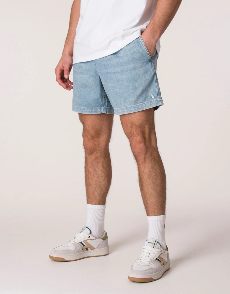 Classic Fit 6.5 Inch Polo Prepster Denim Shorts