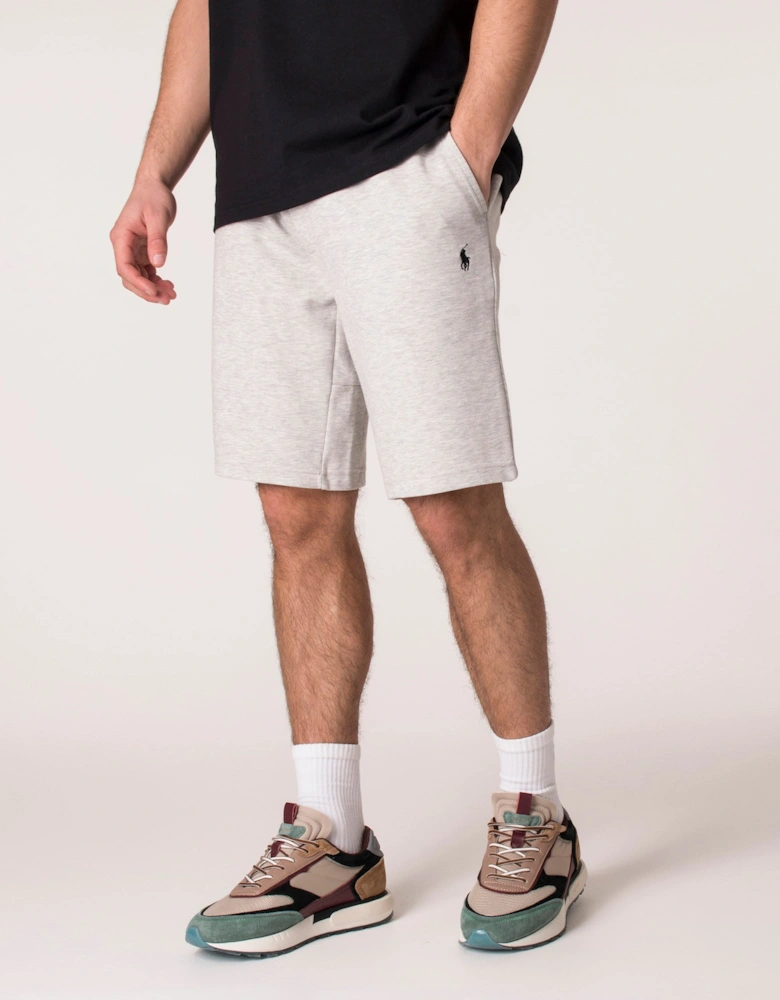 Regular Fit Double Knit Athletic Sweat Shorts