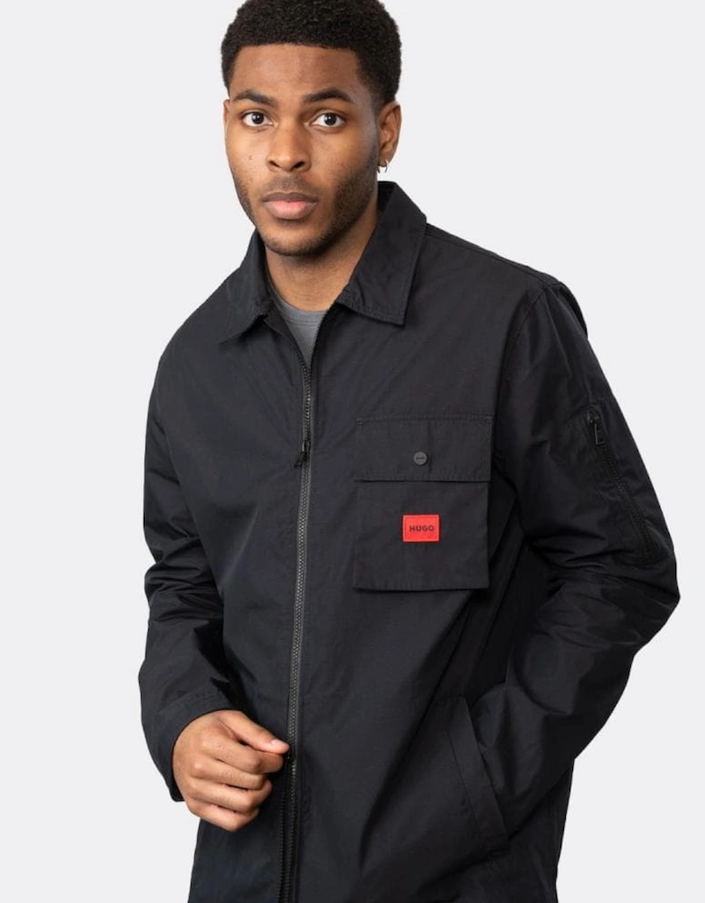 HUGO Emmond Mens Zip Overshirt