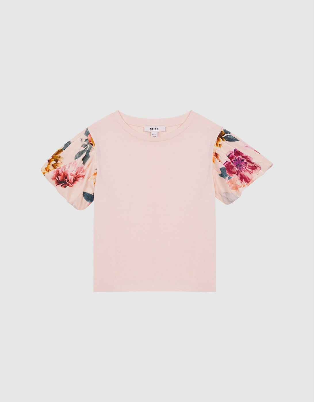 Floral Print Puff Sleeve T-Shirt, 2 of 1